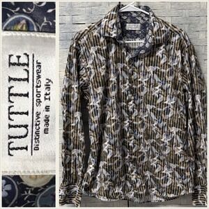 Tuttle Distinctive Sportswear Italian Made Mens Long‎ Sleeve Button Down Shirt